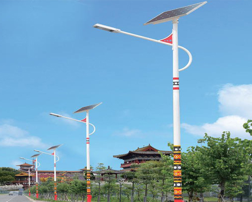 东城街道民族特色路灯