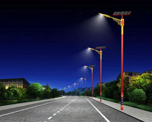 东城街道民族特色路灯